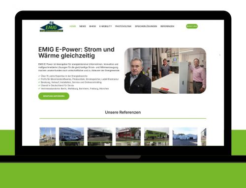 Unsere neue Webseite